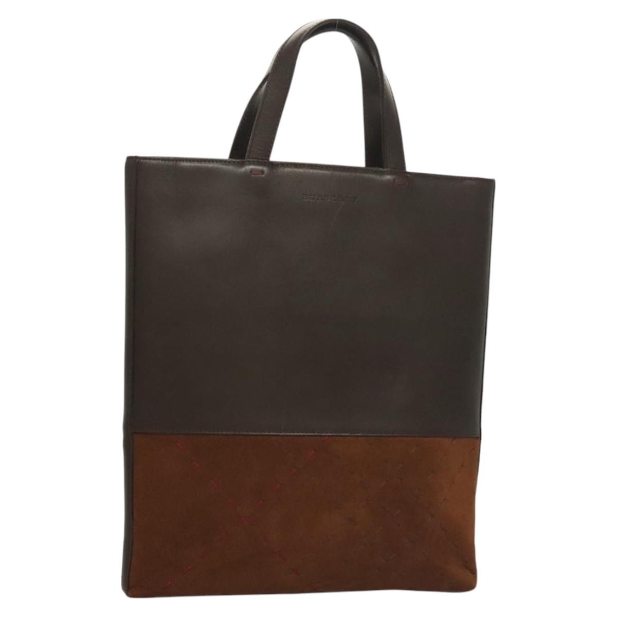 Burberry Vintage Leather Brown Leather Handbag (Pre-Owned)
