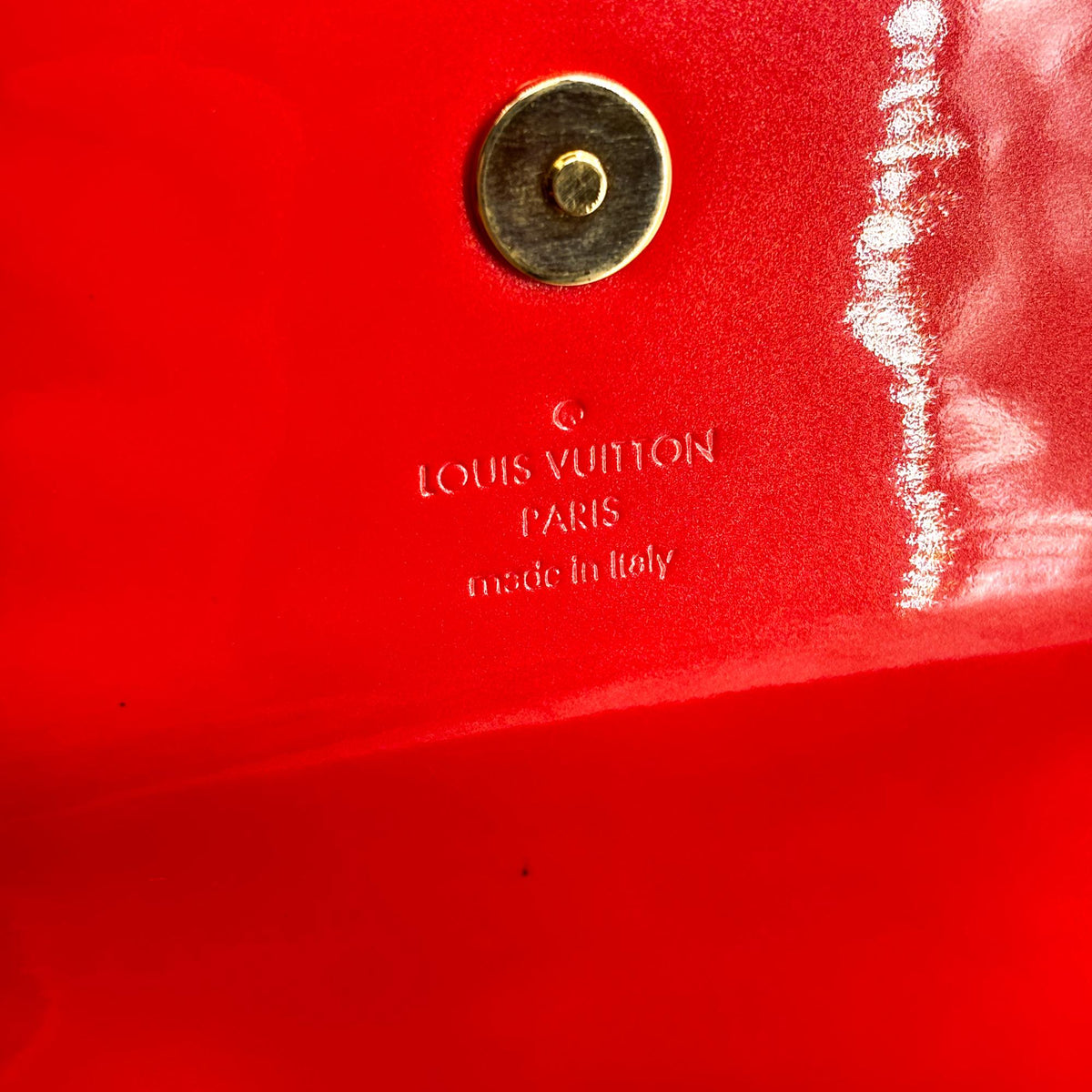Louis Vuitton Sobe Clutch Patent Red Patent_Leather Clutche & Pouche Bag (Pre-Owned)
