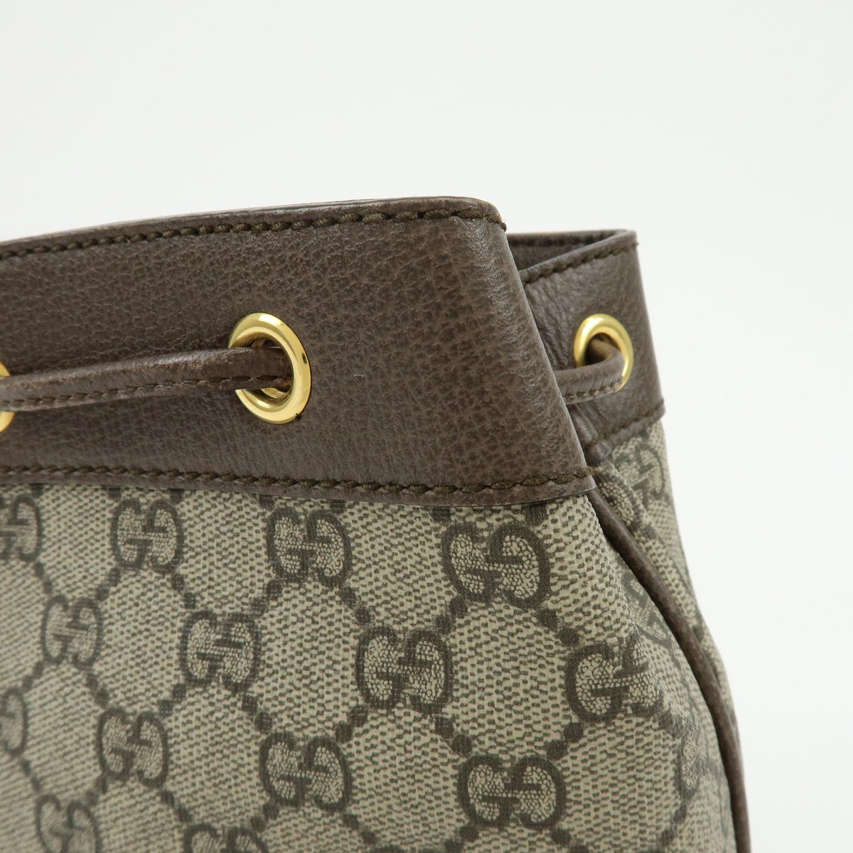 Gucci Ophidia Bucket Gg Coated Canvas Beige Canvas Handbag (Pre-Owned)