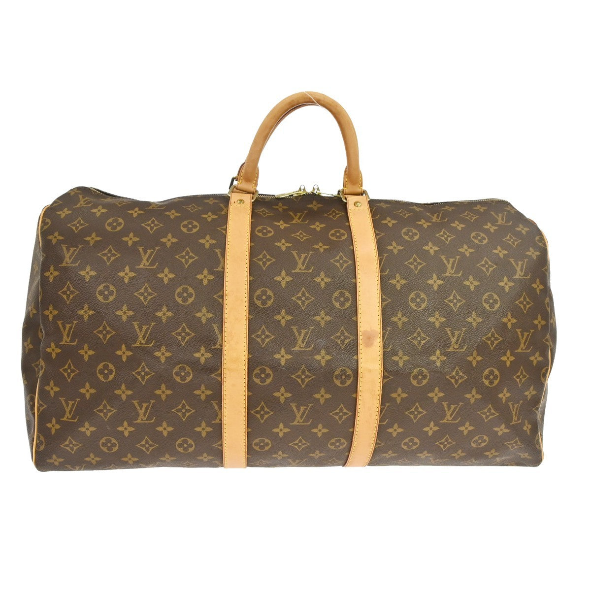Louis Vuitton Keepall Monogram Canvas Brown Canvas Travel Bag Bag (Pre-Owned)
