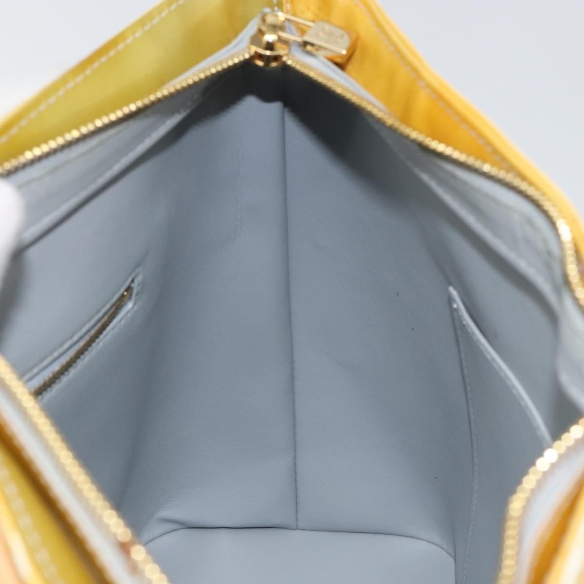 Louis Vuitton Houston Monogram Vernis Yellow Patent_Leather Tote Bag Bag (Pre-Owned)