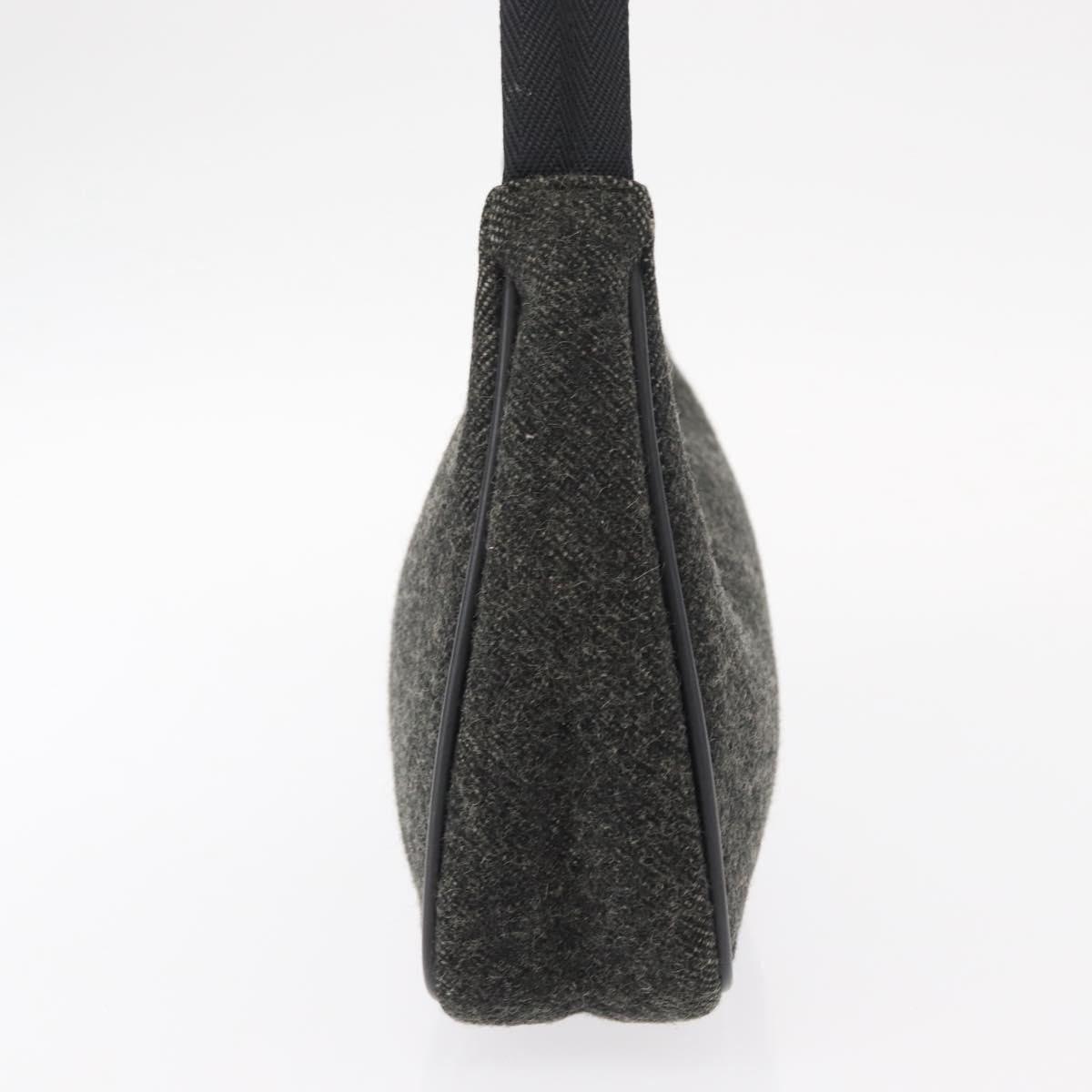 Prada Re-Edition 2000 Hobo Wool Gray Wool Handbag (Pre-Owned)