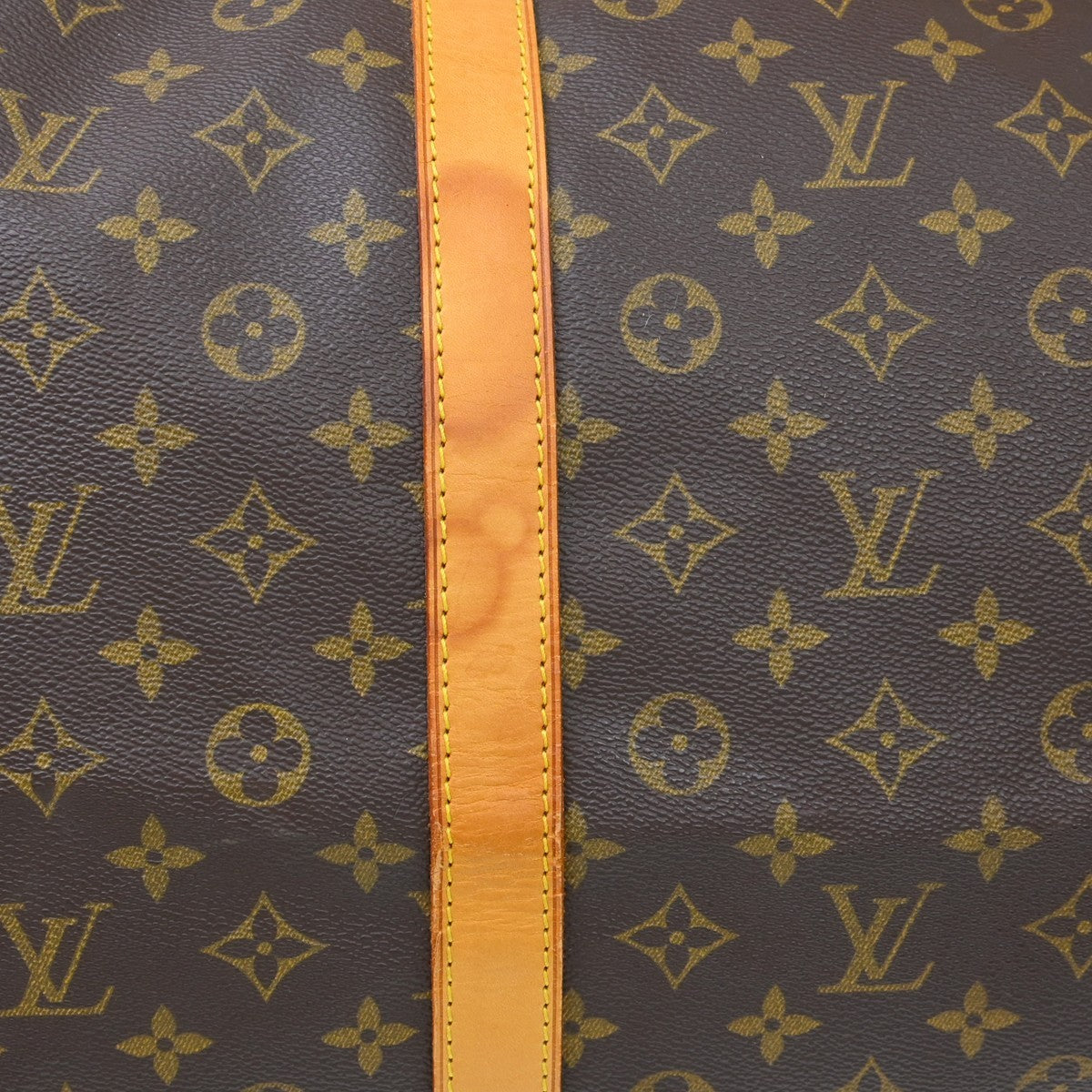 Louis Vuitton Keepall Bandouliere Monogram Canvas Brown Canvas Travel Bag Bag (Pre-Owned)