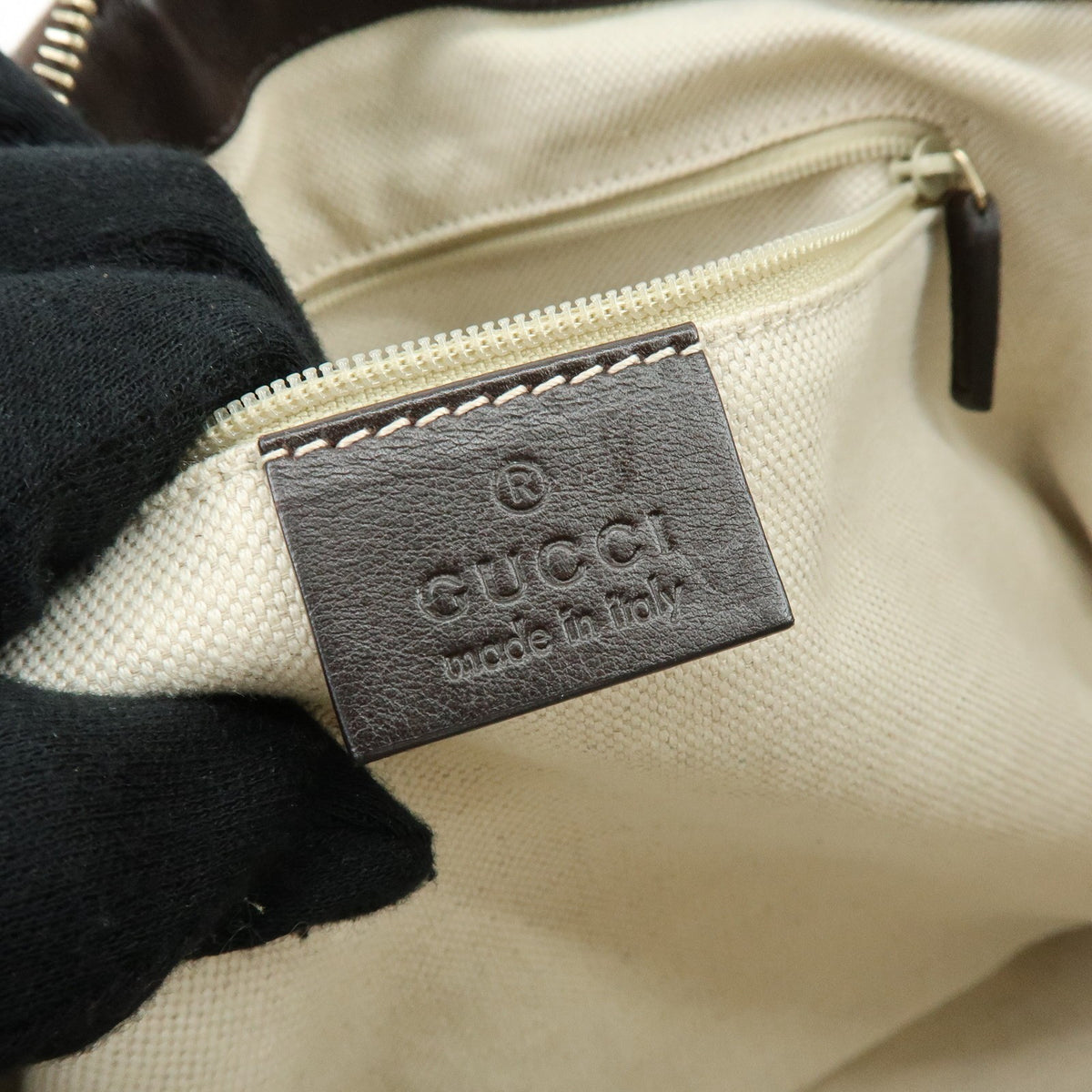 Gucci Sukey Top Handle Satchel Guccissima Leather Brown Leather Handbag (Pre-Owned)