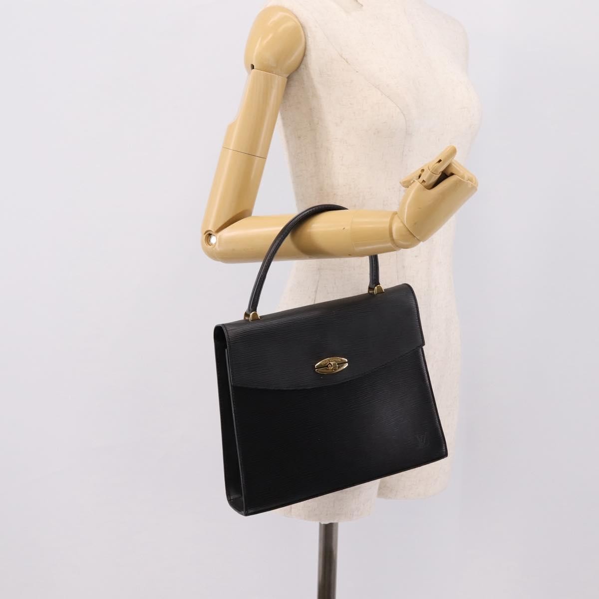 Louis Vuitton Malesherbes Epi Leather Black Leather Handbag (Pre-Owned)