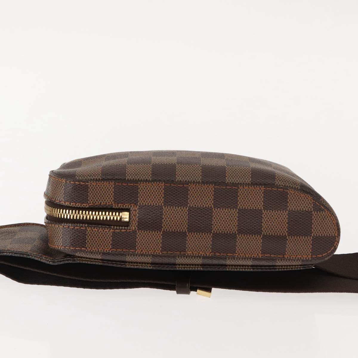 Louis Vuitton Geronimos Waist Damier Ebene Brown Canvas Shoulder Bag Bag (Pre-Owned)