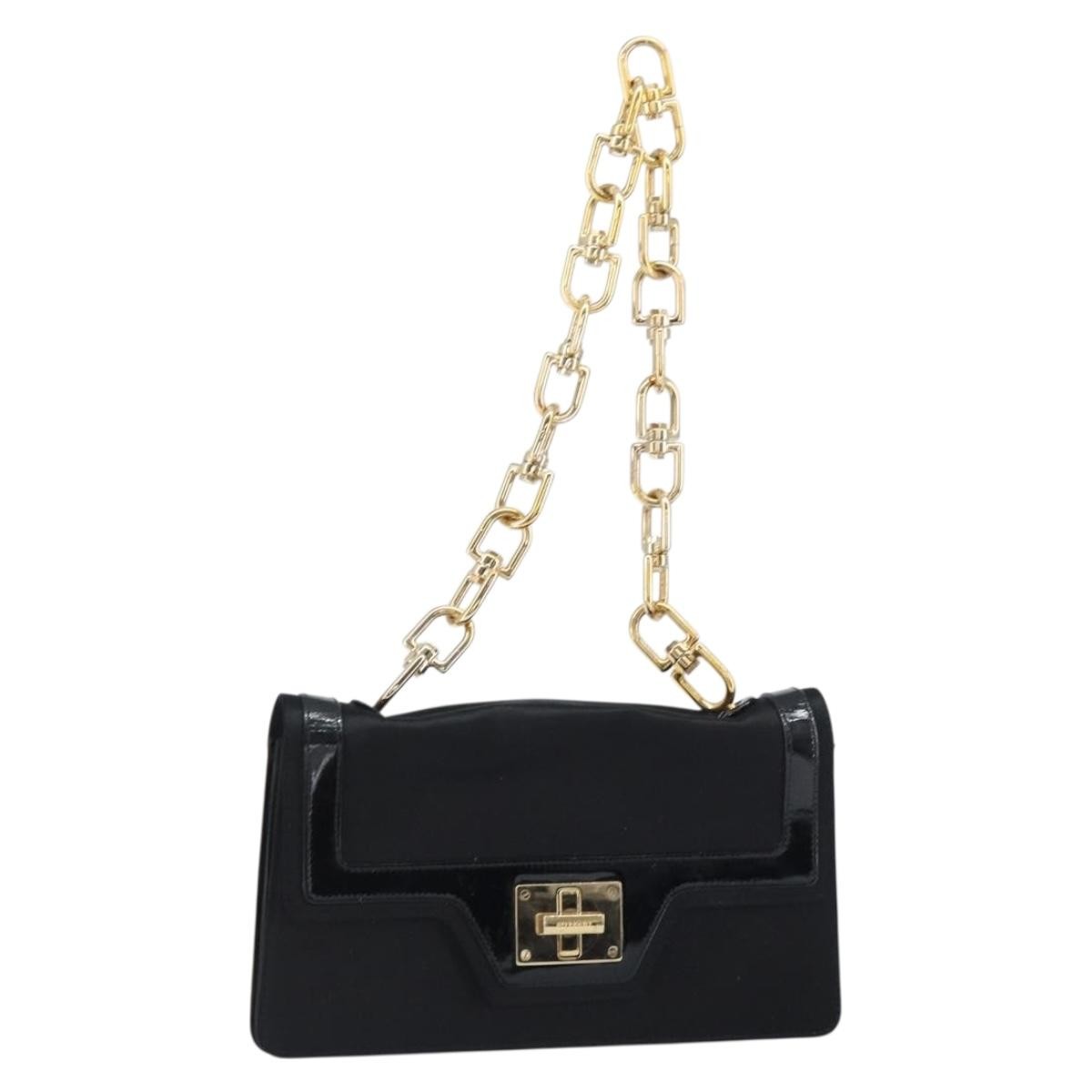 Givenchy Shoulder Satin Black Satin Shoulder Bag Bag (Pre-Owned)