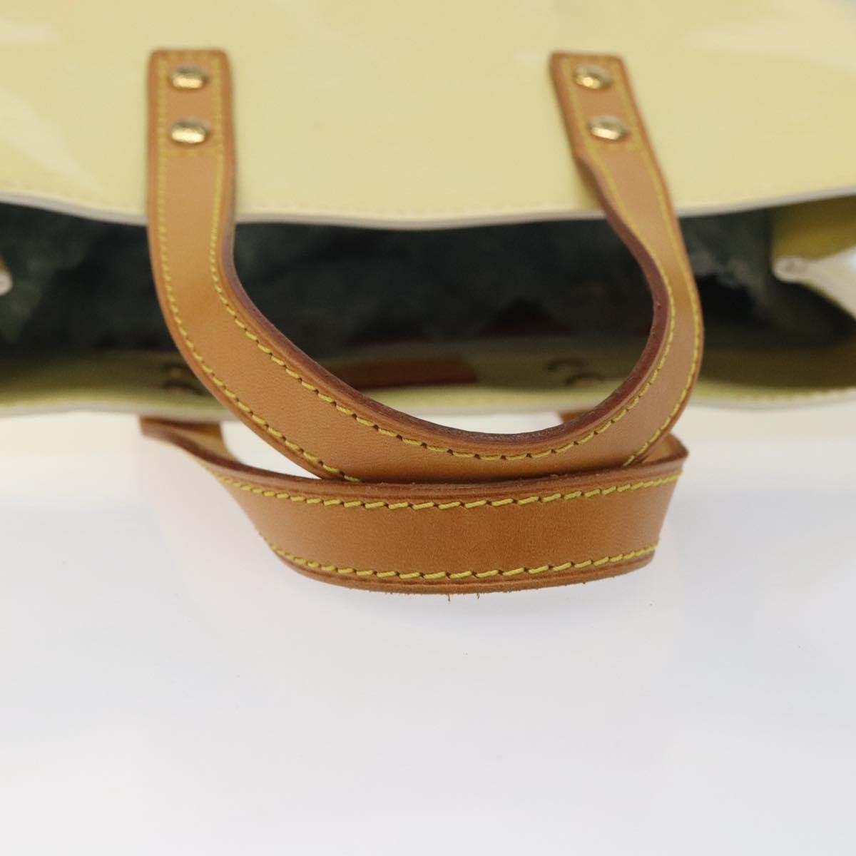 Louis Vuitton Reade Monogram Vernis Beige Patent_Leather Handbag (Pre-Owned)