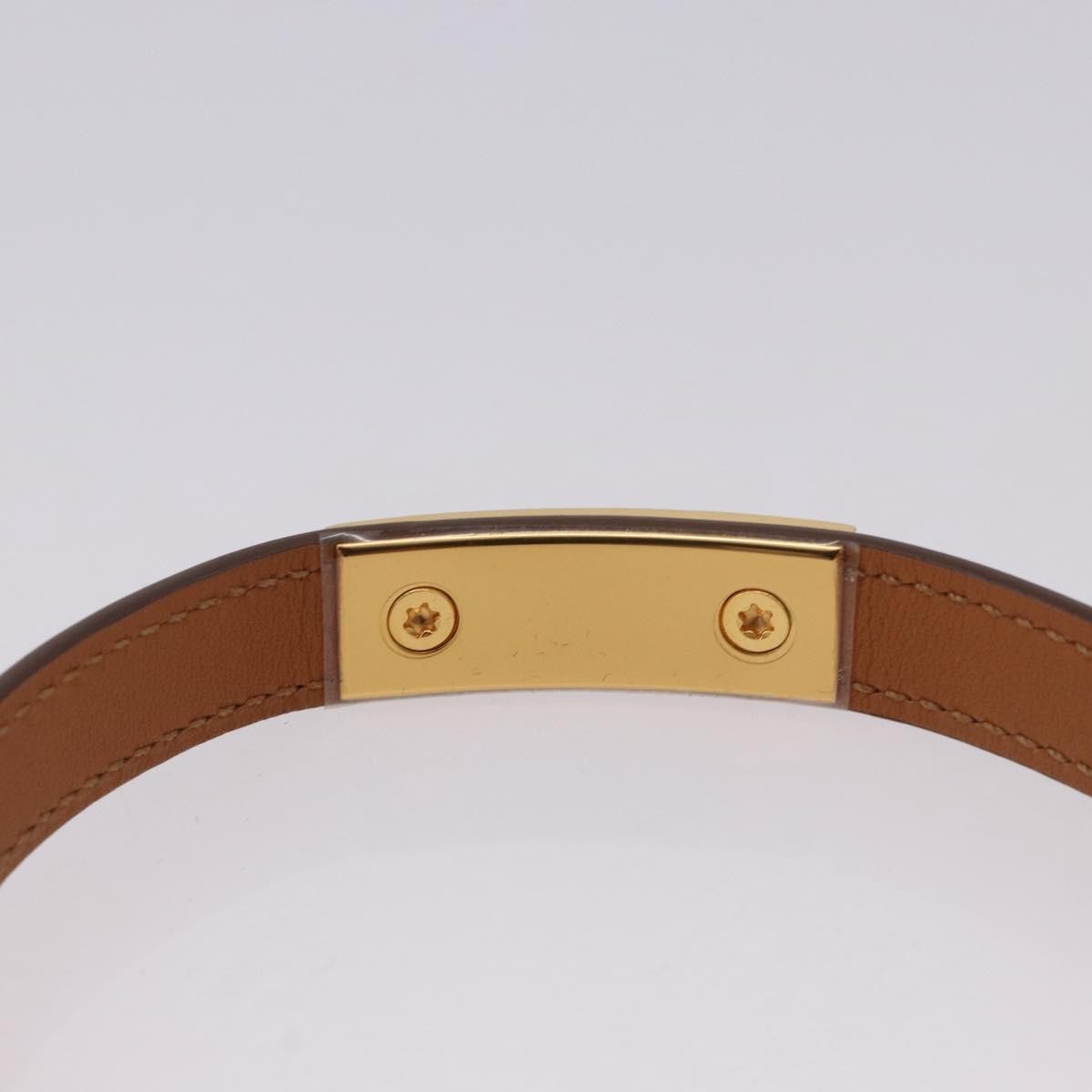 Hermes Rivale Double Tour Leather Red Leather Bracelet Jewelry (Pre-Owned)