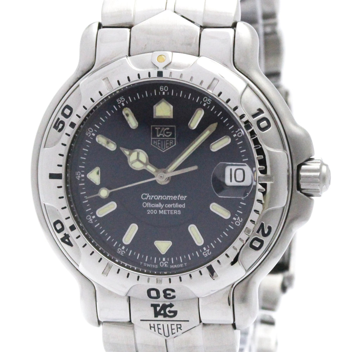 Tag Heuer 6000 Chronometer Stainless Steel Watch (Pre-Owned)