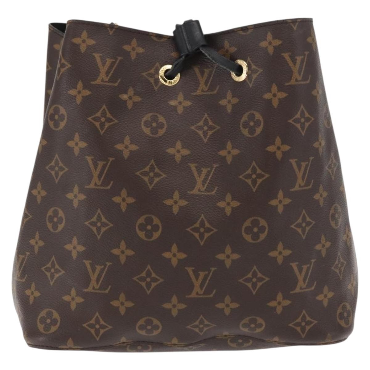 Louis Vuitton Neonoe Monogram Canvas Black Canvas Shoulder Bag Bag (Pre-Owned)