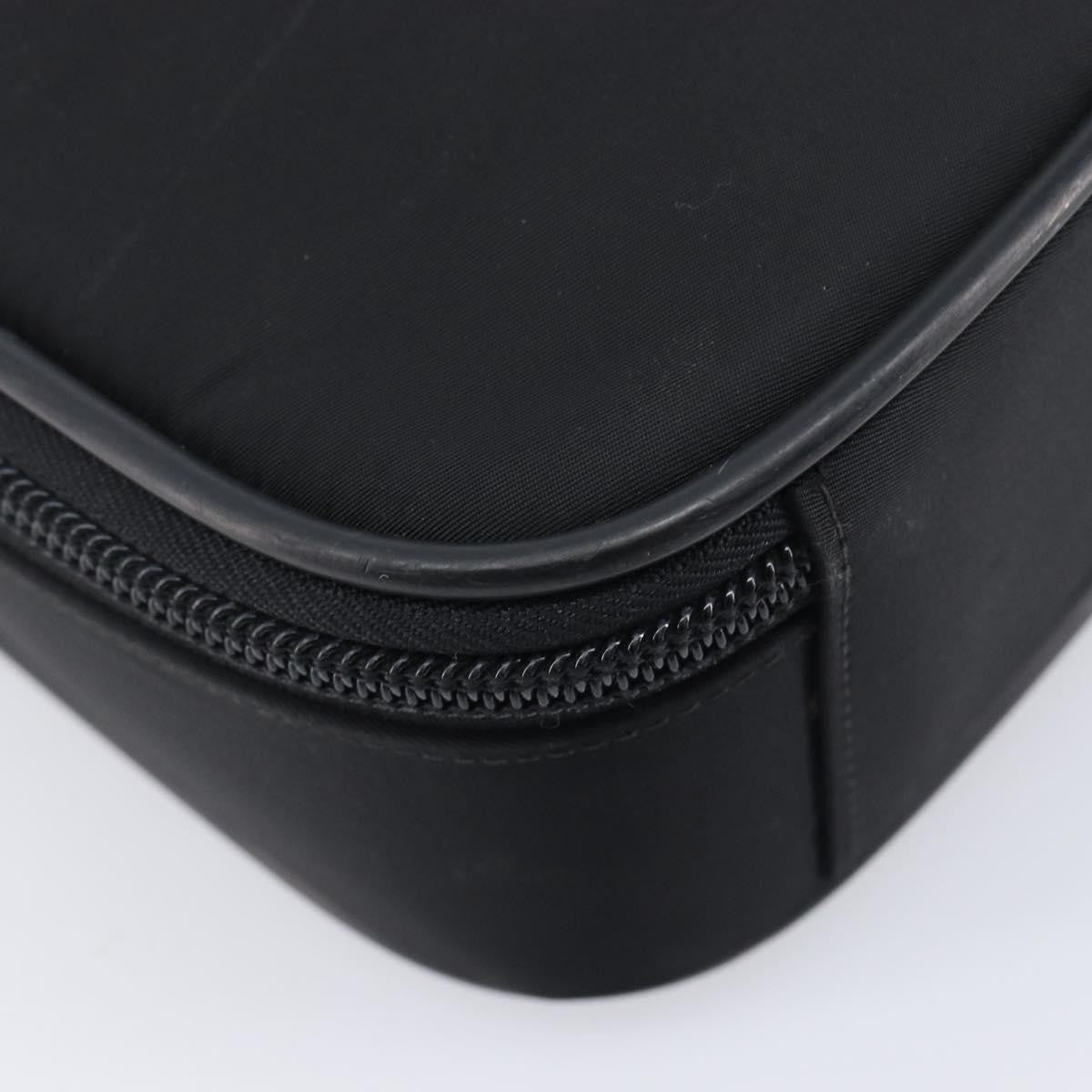 Prada Briefcase Tessuto And Saffiano Leather Black Nylon Briefcase Bag (Pre-Owned)