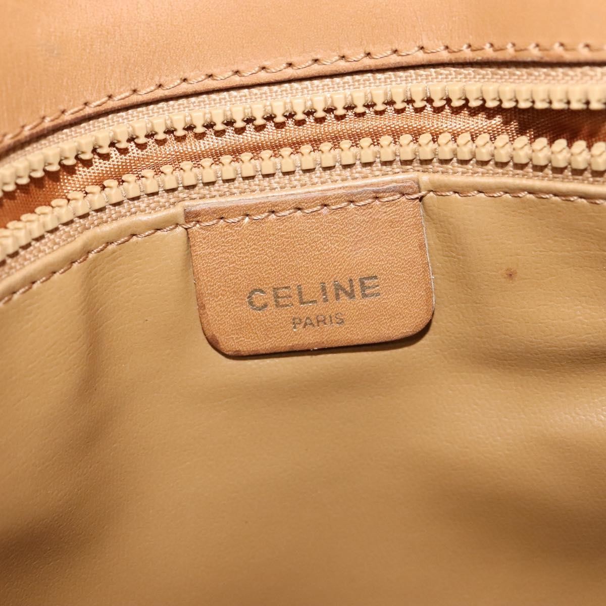 Celine Vintage Macadam Canvas Beige Canvas Backpack Bag (Pre-Owned)