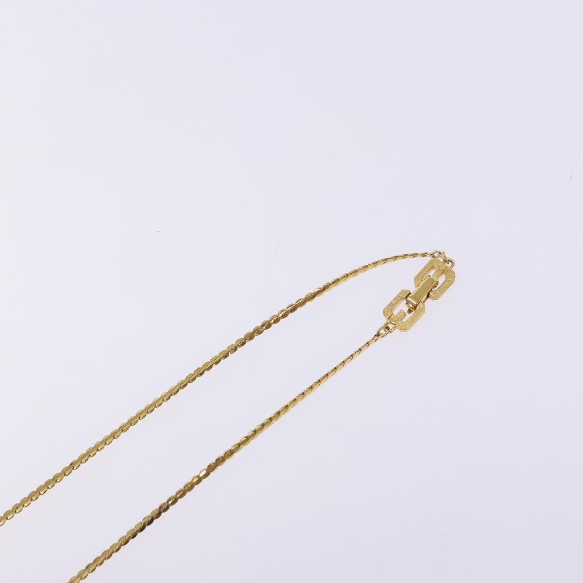 Givenchy Vintage Metal Gold Metal Necklace Jewelry (Pre-Owned)