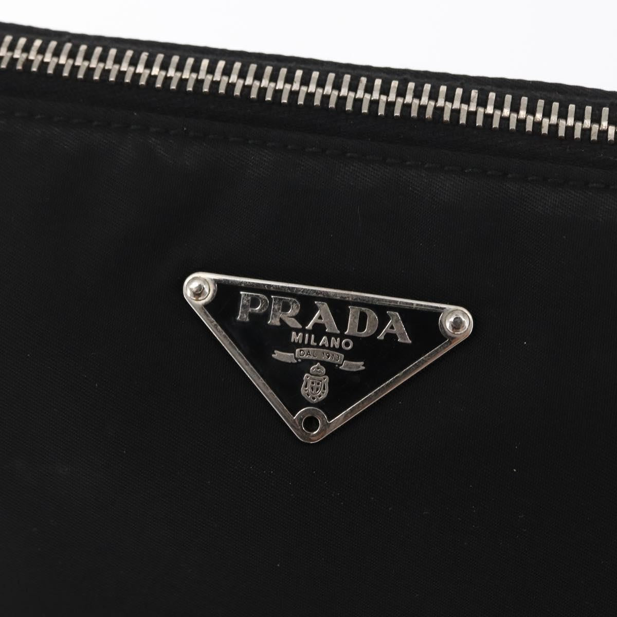 Prada Vintage Tessuto Black Nylon Shoulder Bag Bag (Pre-Owned)