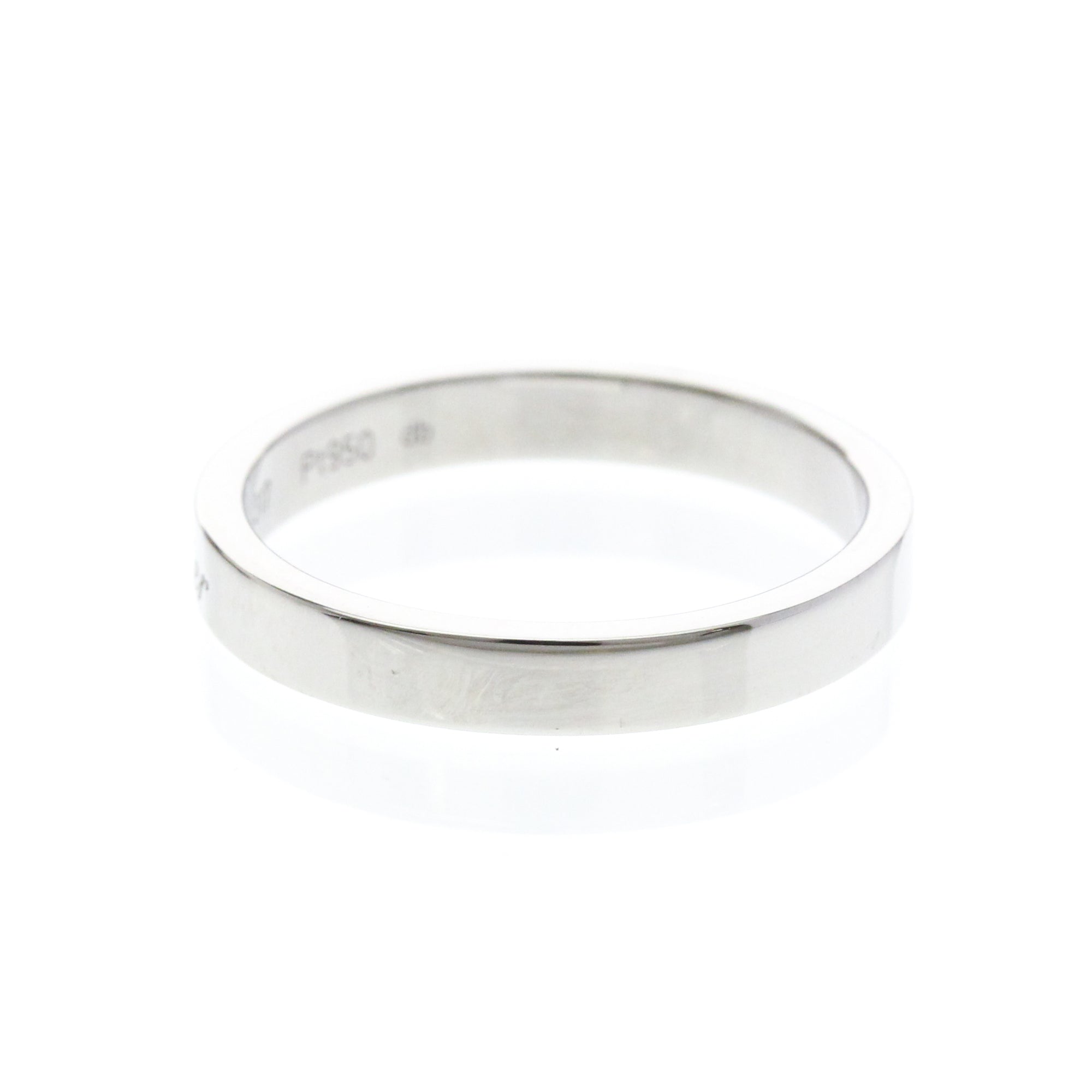 Cartier C De Cartier Wedding Band Platinum Silver Platinum Ring Jewelry (Pre-Owned)