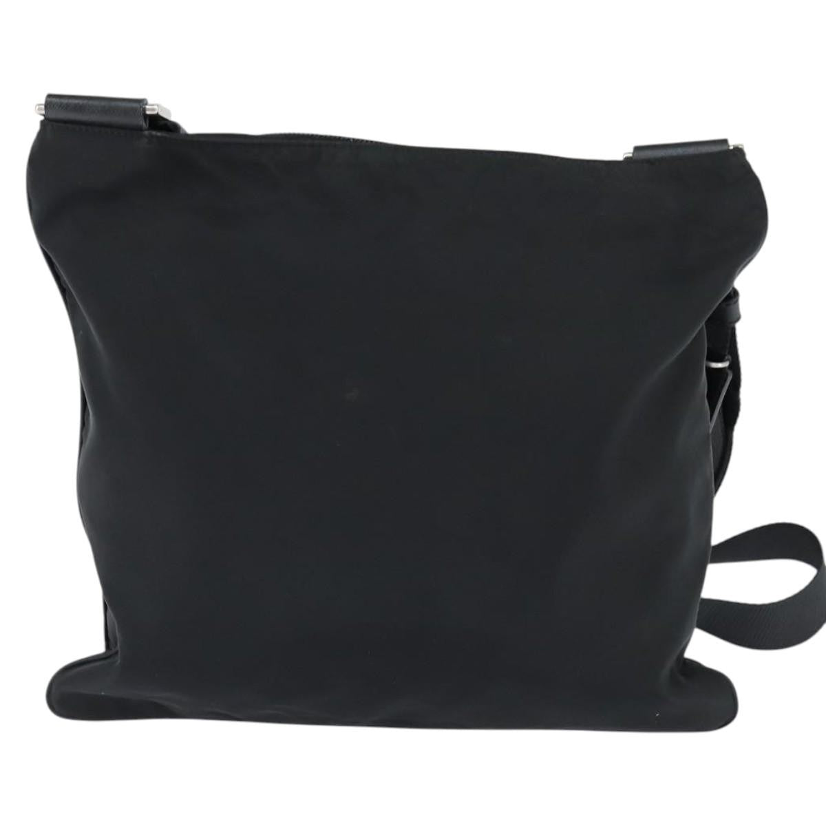 Prada Front Pocket Messenger Tessuto Black Nylon Shoulder Bag Bag (Pre-Owned)
