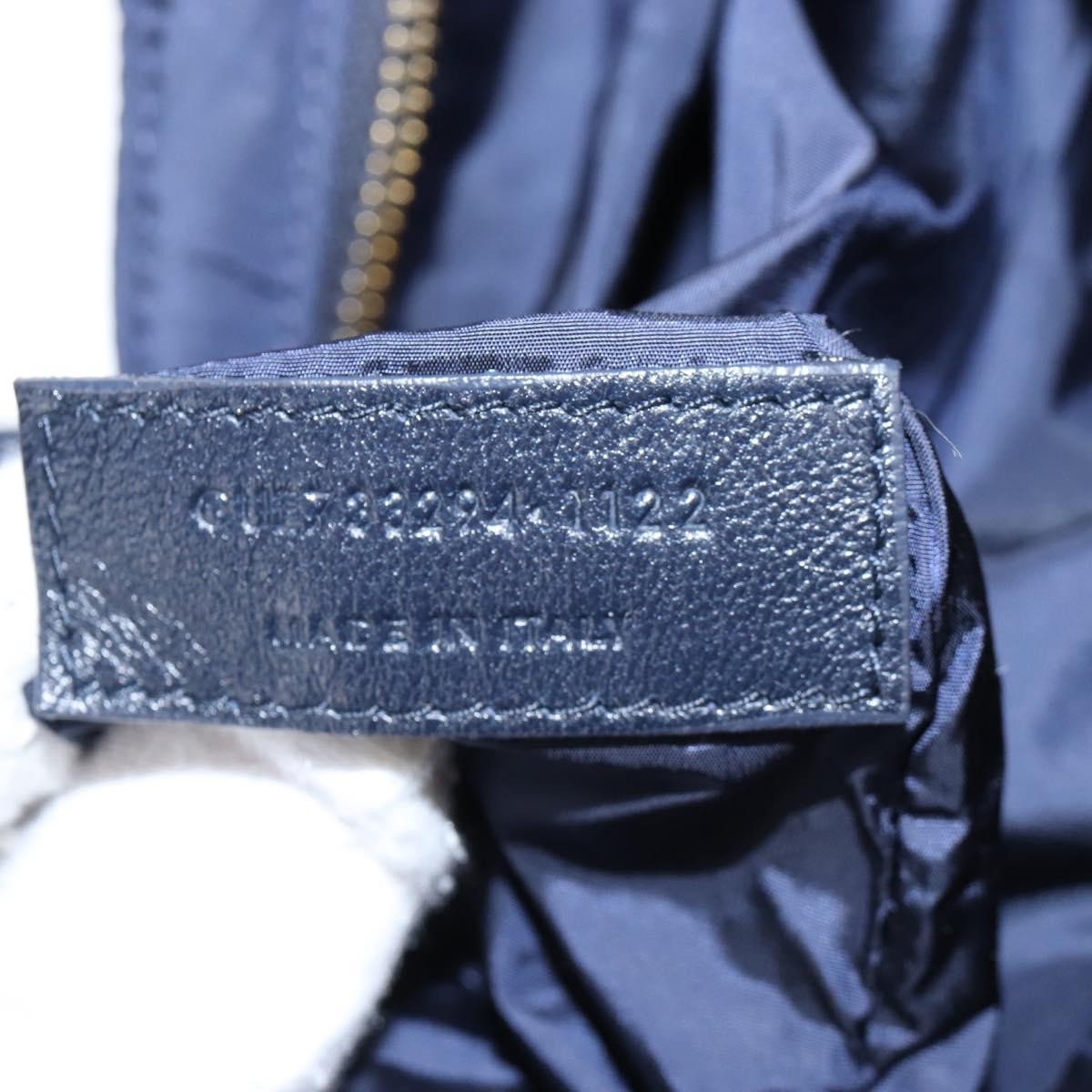 Saint Laurent Le 5 A 7 Hobo Nylon Navy Nylon Shoulder Bag Bag (Pre-Owned)