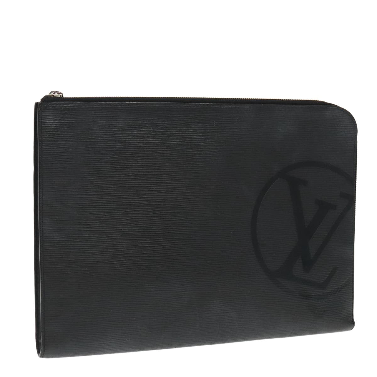 Louis Vuitton Pochette Jour Initials Epi Leather Black Leather Clutche & Pouche Bag (Pre-Owned)