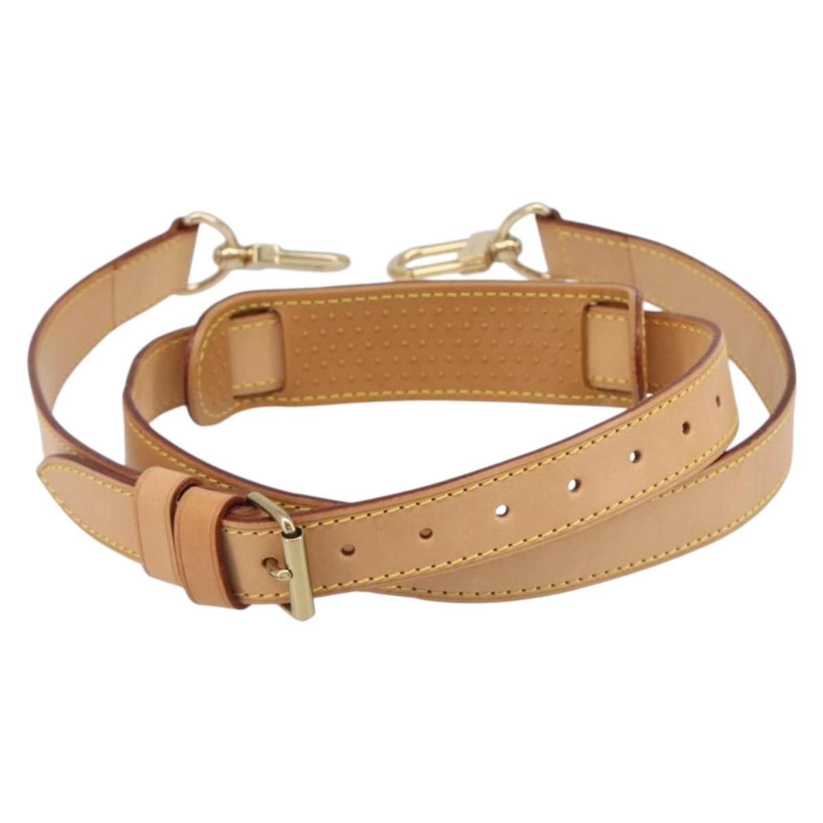Louis Vuitton Adjustable Shoulder Strap Leather Beige Leather Straps Accessory (Pre-Owned)