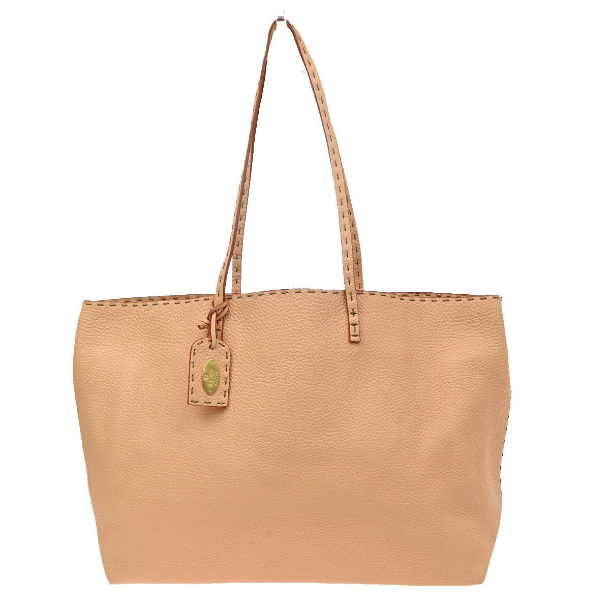 Fendi Roll Tote Selleria Leather Orange Leather Tote Bag Bag (Pre-Owned)