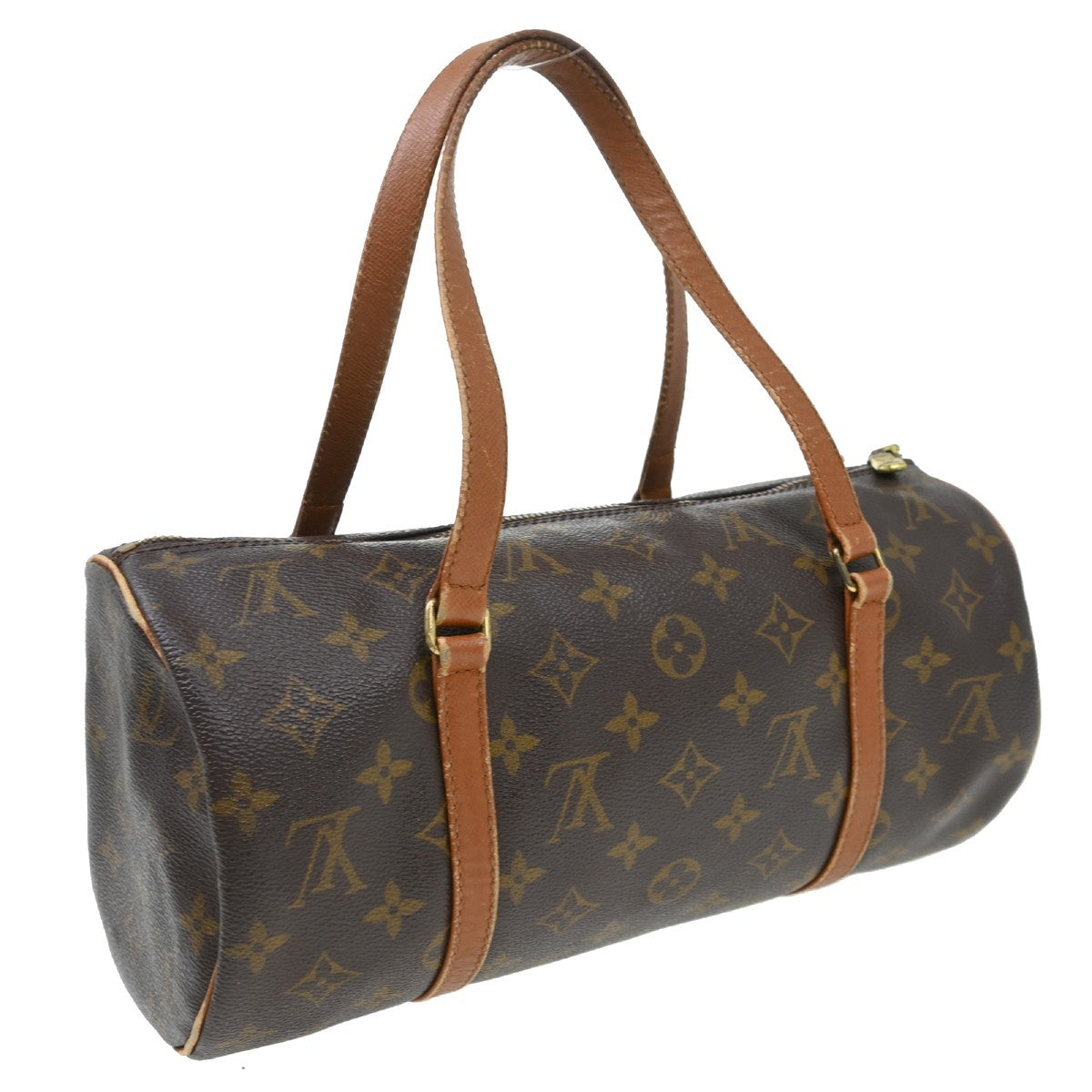 Louis Vuitton Papillon Monogram Canvas Brown Canvas Handbag (Pre-Owned)