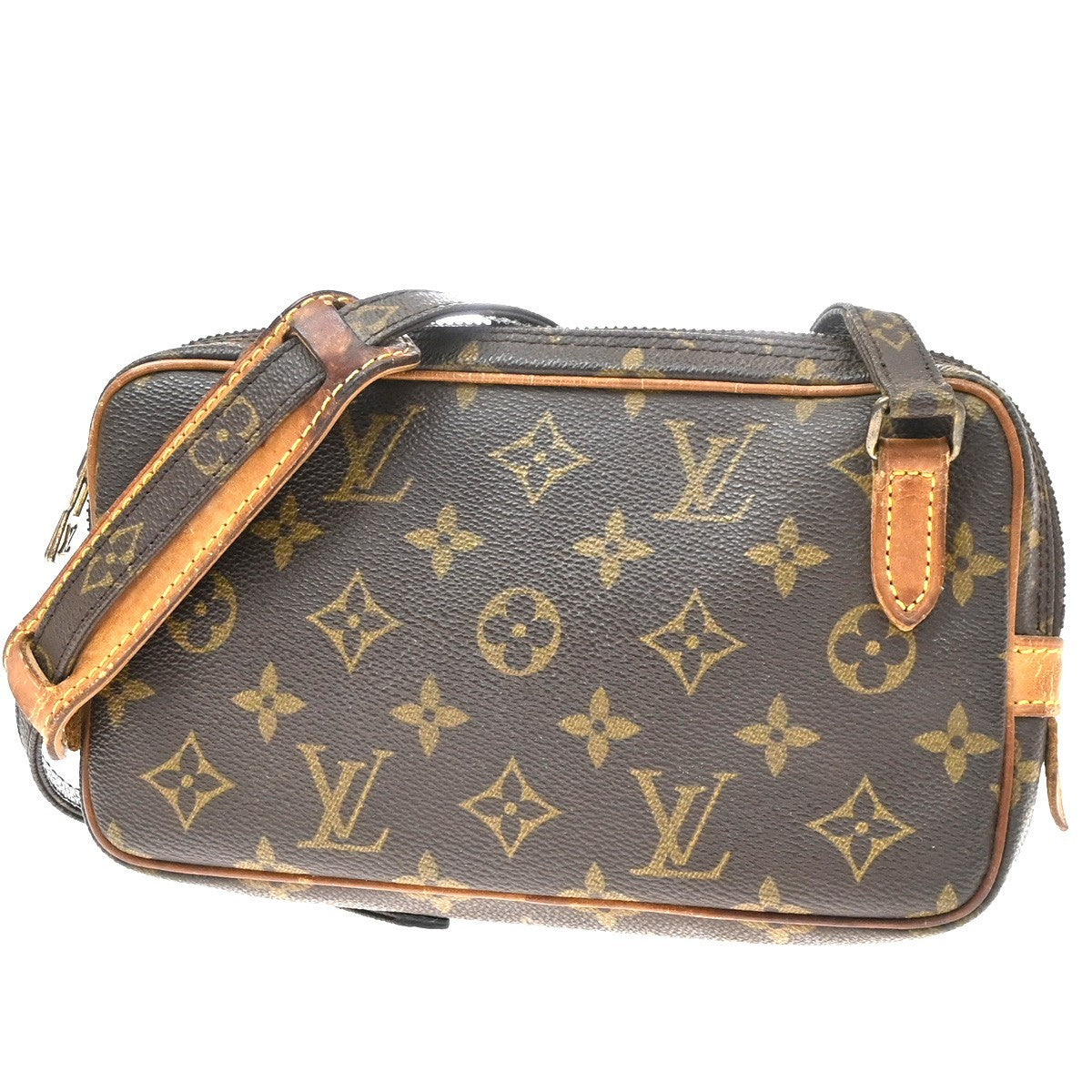Louis Vuitton Pochette Marly Bandouliere Monogram Canvas Brown Canvas Shoulder Bag Bag (Pre-Owned)