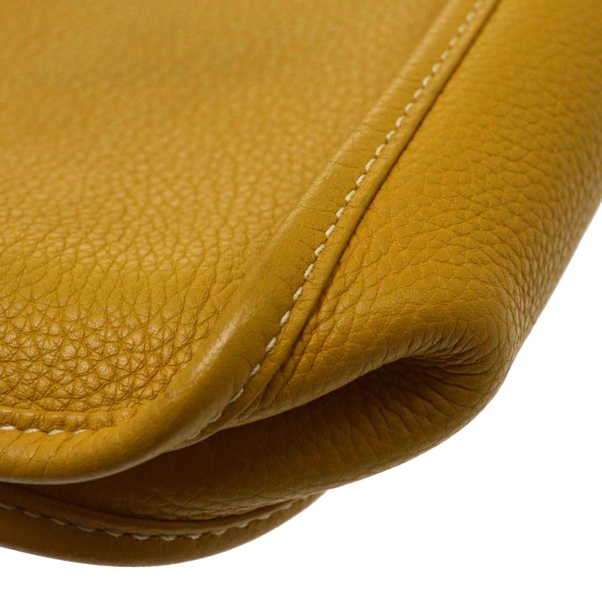Hermes Evelyne Clémence Yellow Leather Shoulder Bag Bag (Pre-Owned)
