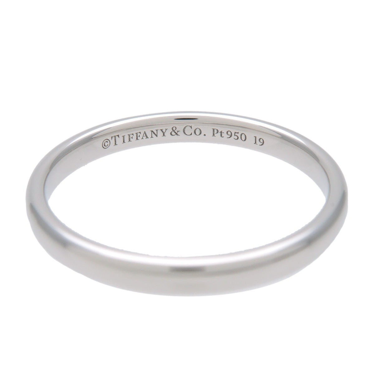 Tiffany & Co. Forever Wedding Band 950 Platinum Silver Platinum Ring Jewelry (Pre-Owned)