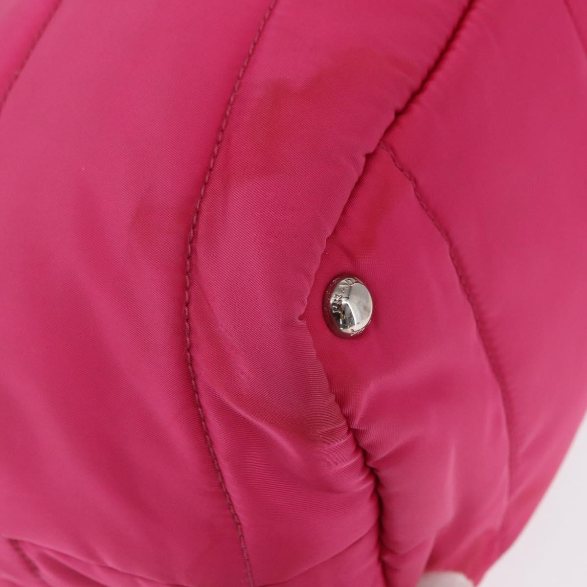 Prada Bomber Tessuto Pink Nylon Tote Bag Bag (Pre-Owned)