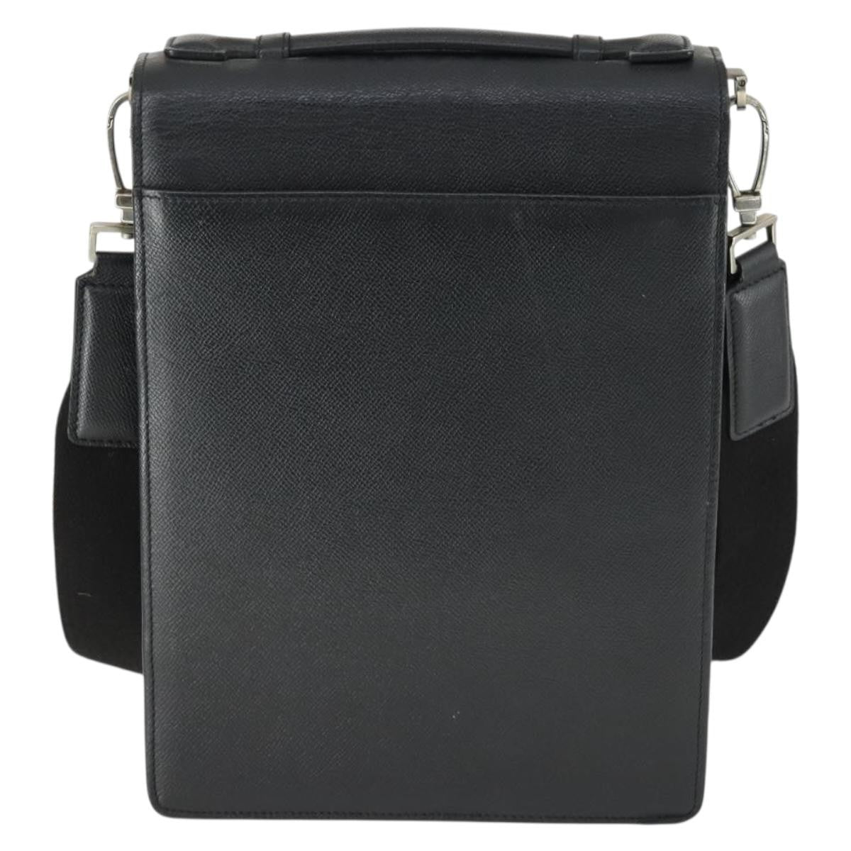 Bally Vintage Leather Black Leather Shoulder Bag Bag (Pre-Owned)