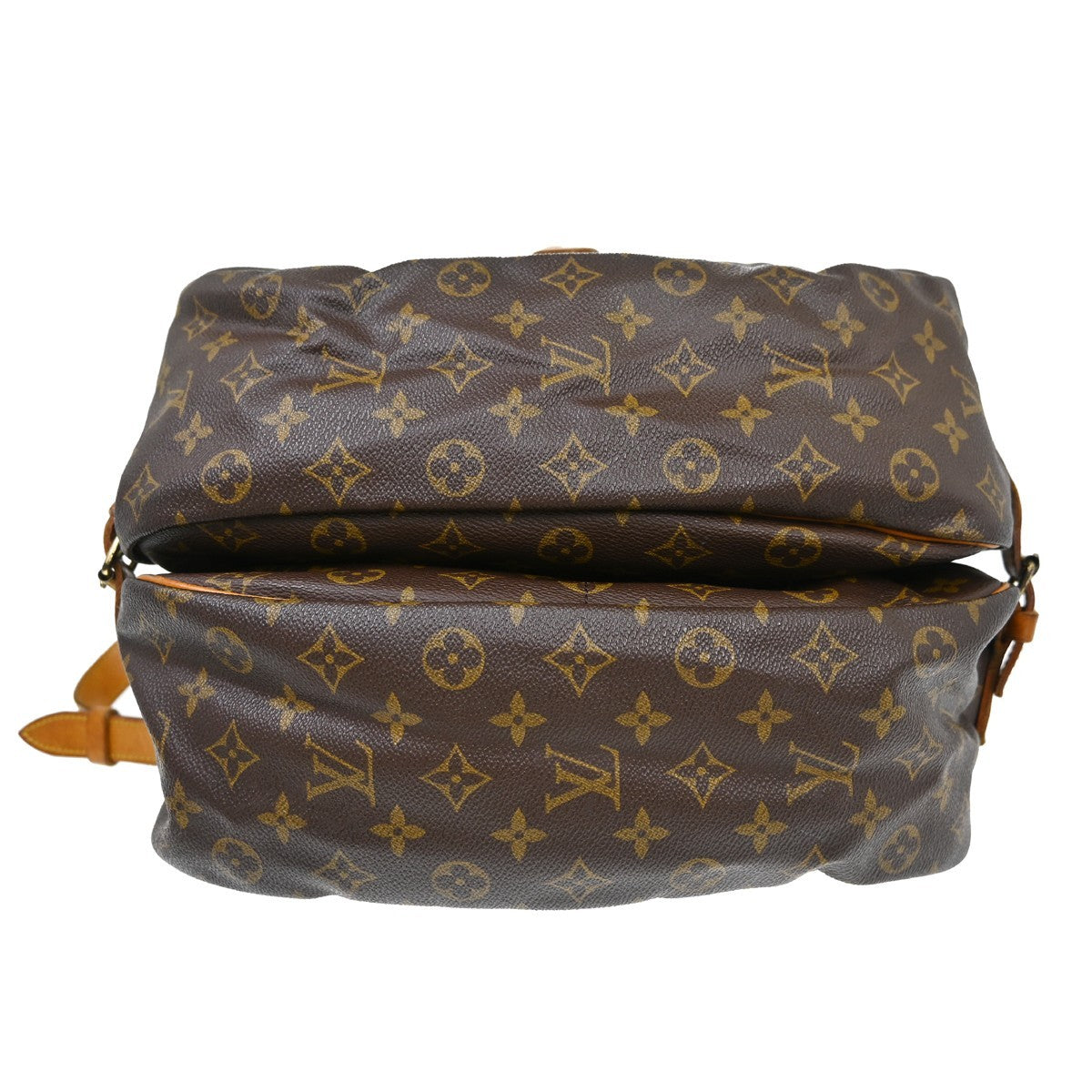 Louis Vuitton Saumur Monogram Canvas Brown Canvas Shoulder Bag Bag (Pre-Owned)
