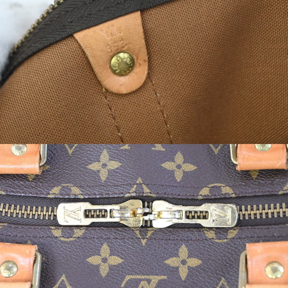 Louis Vuitton Keepall Bag Monogram Canvas Brown Canvas Travel Bag Bag (Pre-Owned)