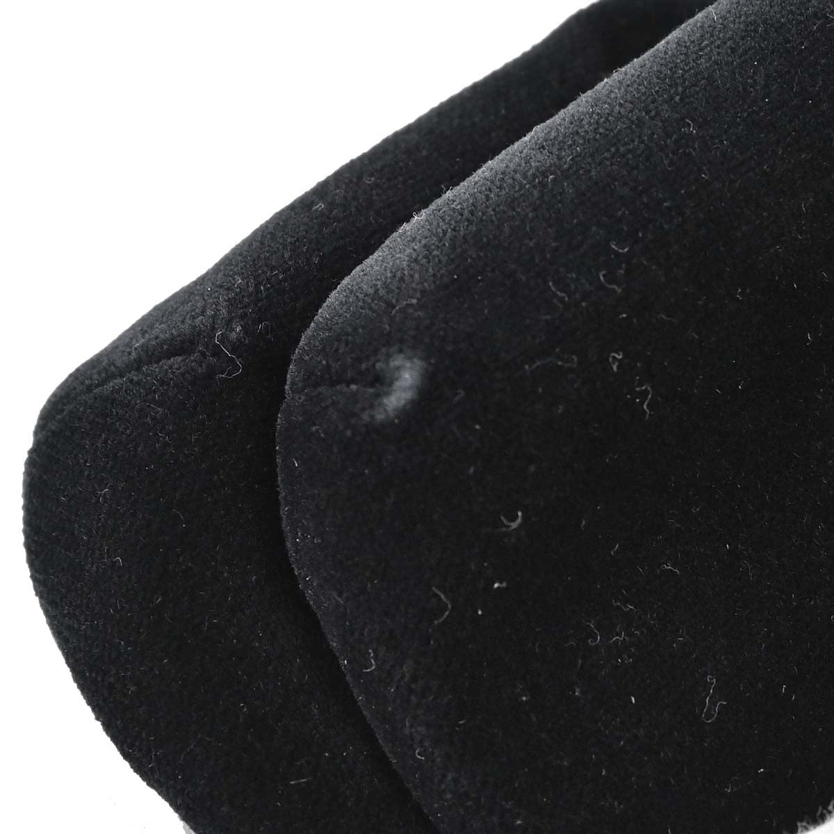 Chanel Giant Mademoiselle Lock Chain Velvet Black Velvet Shoulder Bag Bag (Pre-Owned)