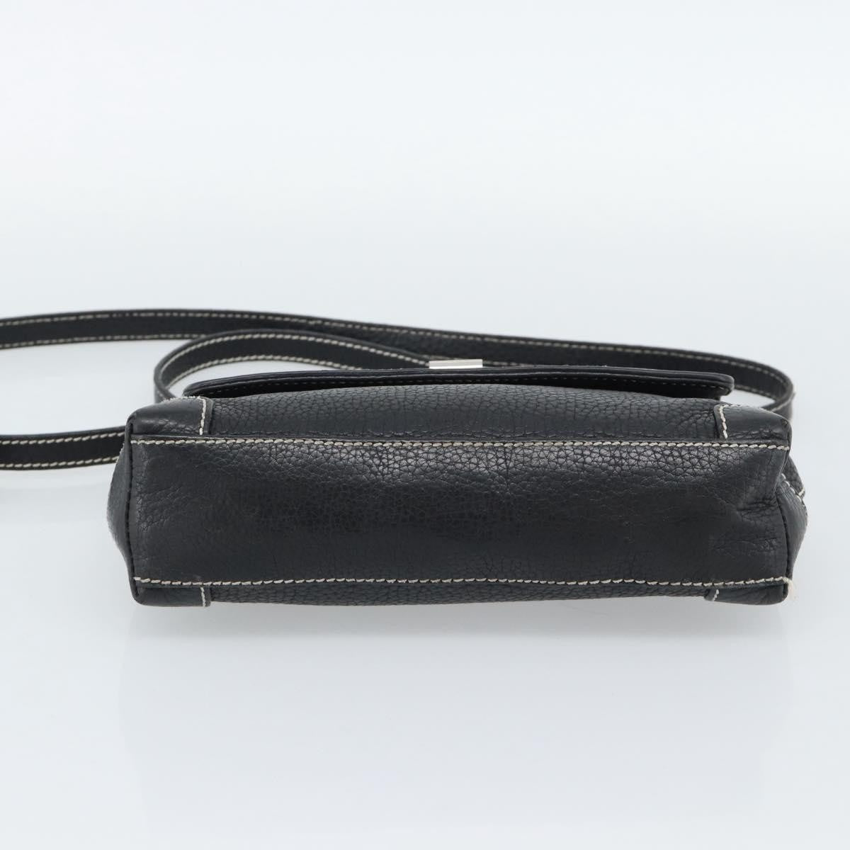 Tiffany & Co. Vintage Leather Black Leather Shoulder Bag Bag (Pre-Owned)