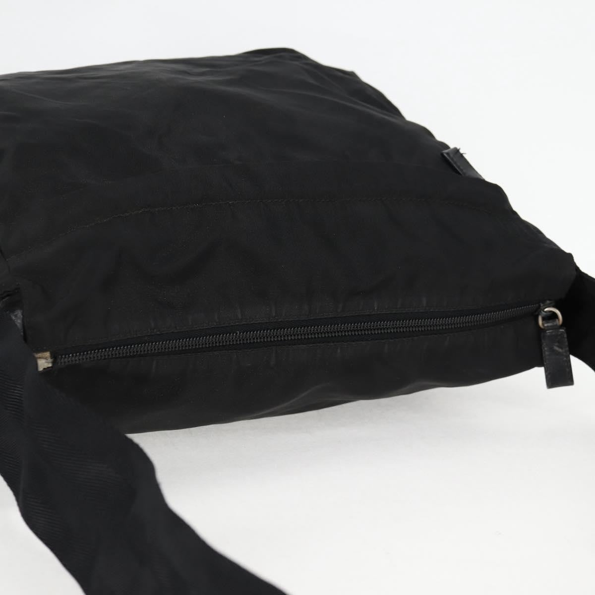 Prada Vintage Tessuto Black Nylon Shoulder Bag Bag (Pre-Owned)