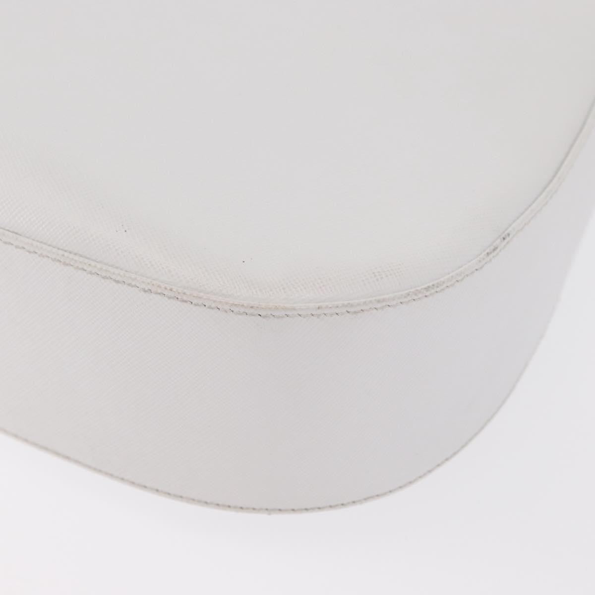 Salvatore Ferragamo Gancini Leather White Leather Shoulder Bag Bag (Pre-Owned)