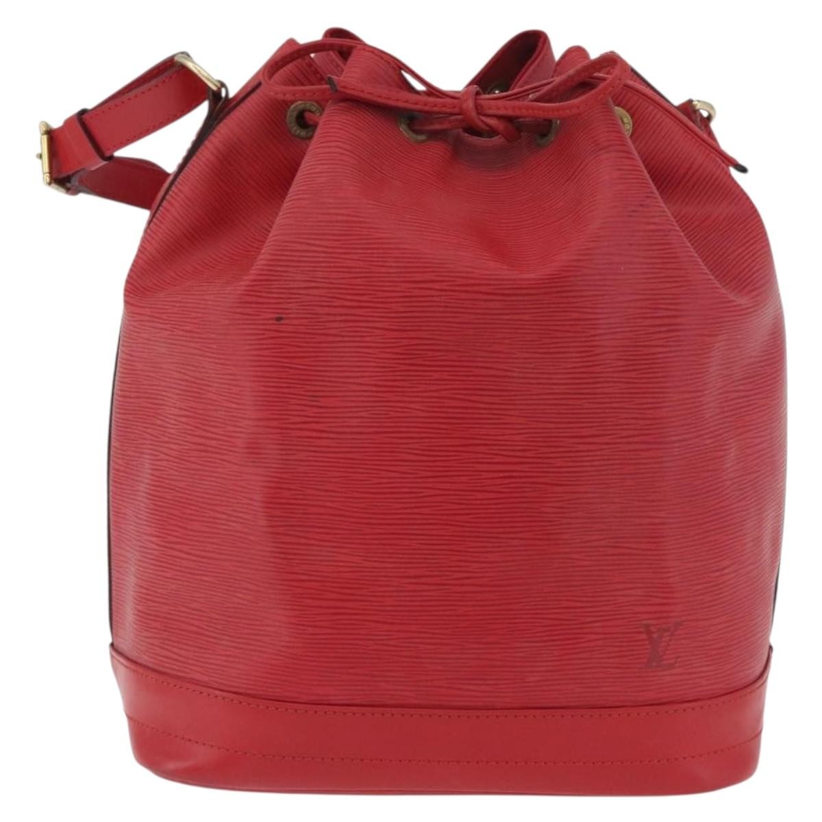 Louis Vuitton Noe Leather Red Leather Shoulder Bag Bag (Pre-Owned)
