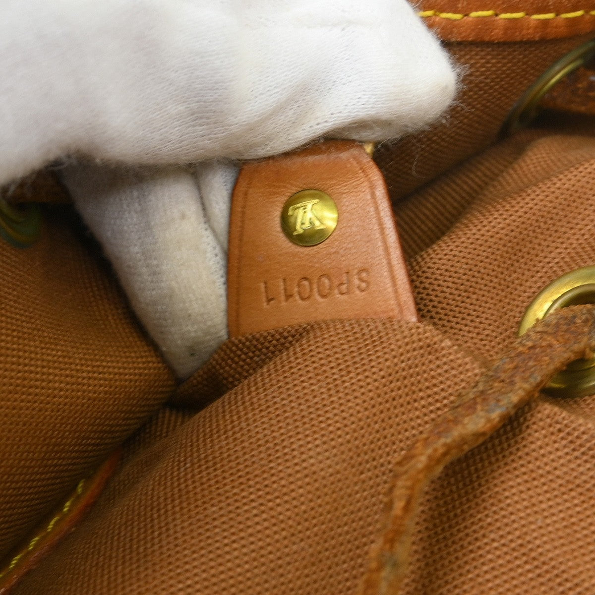 Louis Vuitton Vintage Montsouris Monogram Canvas Brown Canvas Backpack Bag (Pre-Owned)