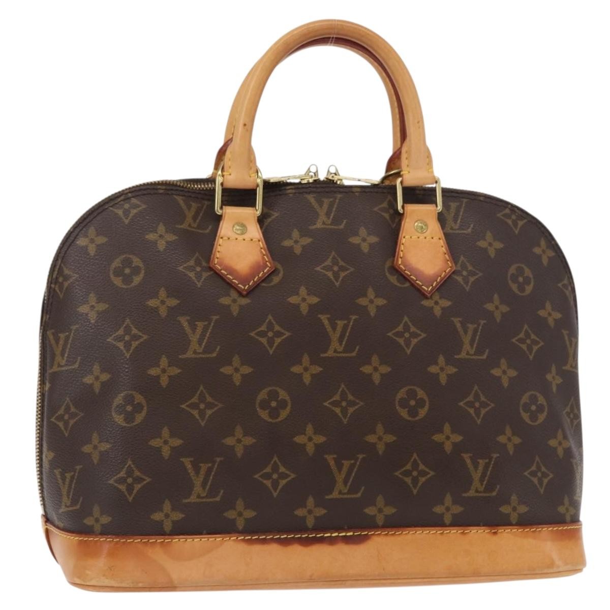 Louis Vuitton Alma Monogram Canvas Brown Canvas Handbag (Pre-Owned)
