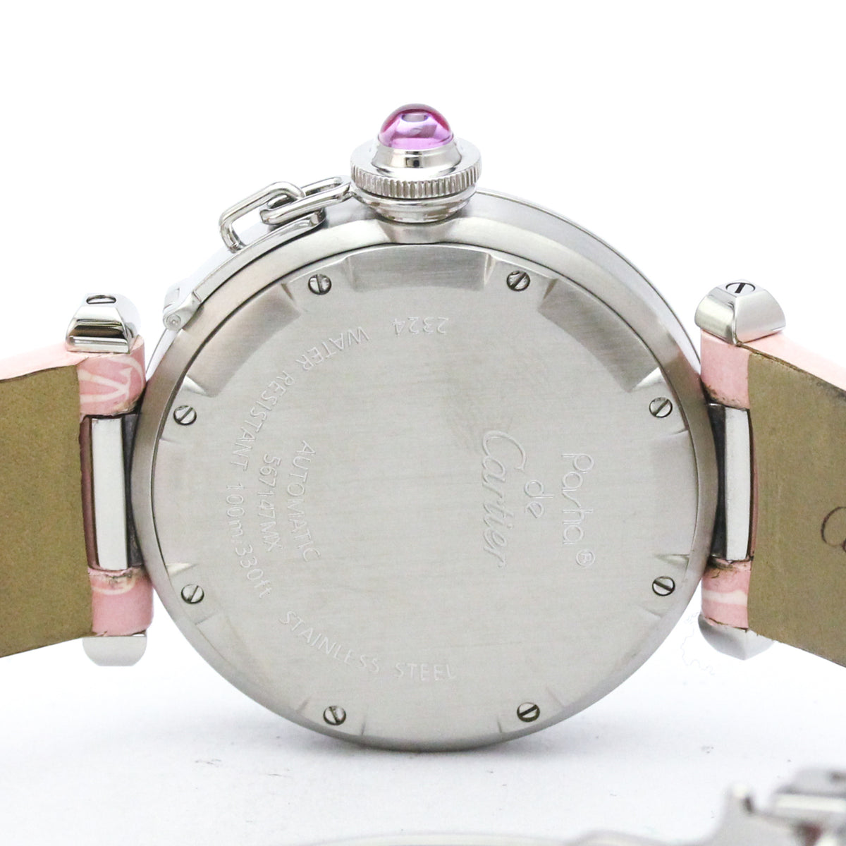 Cartier Pasha De Cartier Automatic Stainless Steel And Yellow Gold Watch (Pre-Owned)