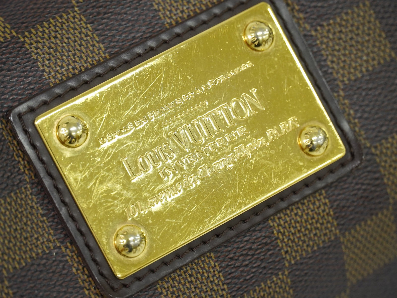 Louis Vuitton Thames Damier Ebene Brown Canvas Shoulder Bag Bag (Pre-Owned)