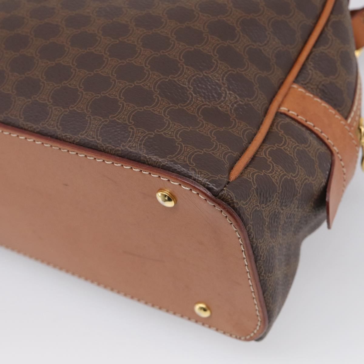 Celine C Macadam Canvas Brown Canvas Handbag (Pre-Owned)