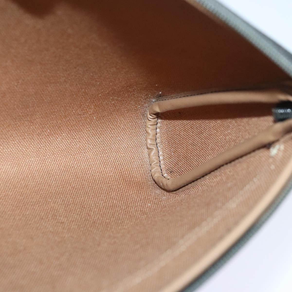 Christian Dior Vintage Honeycomb Zip Canvas And Leather Black Canvas Clutche & Pouche Bag (Pre-Owned)