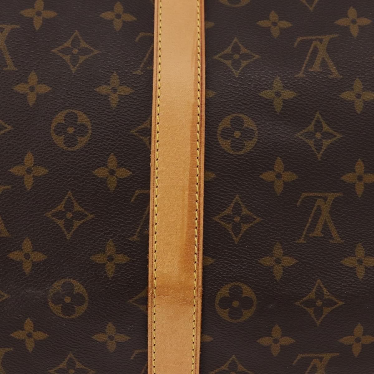Louis Vuitton Keepall Bandouliere Monogram Canvas Brown Canvas Travel Bag Bag (Pre-Owned)