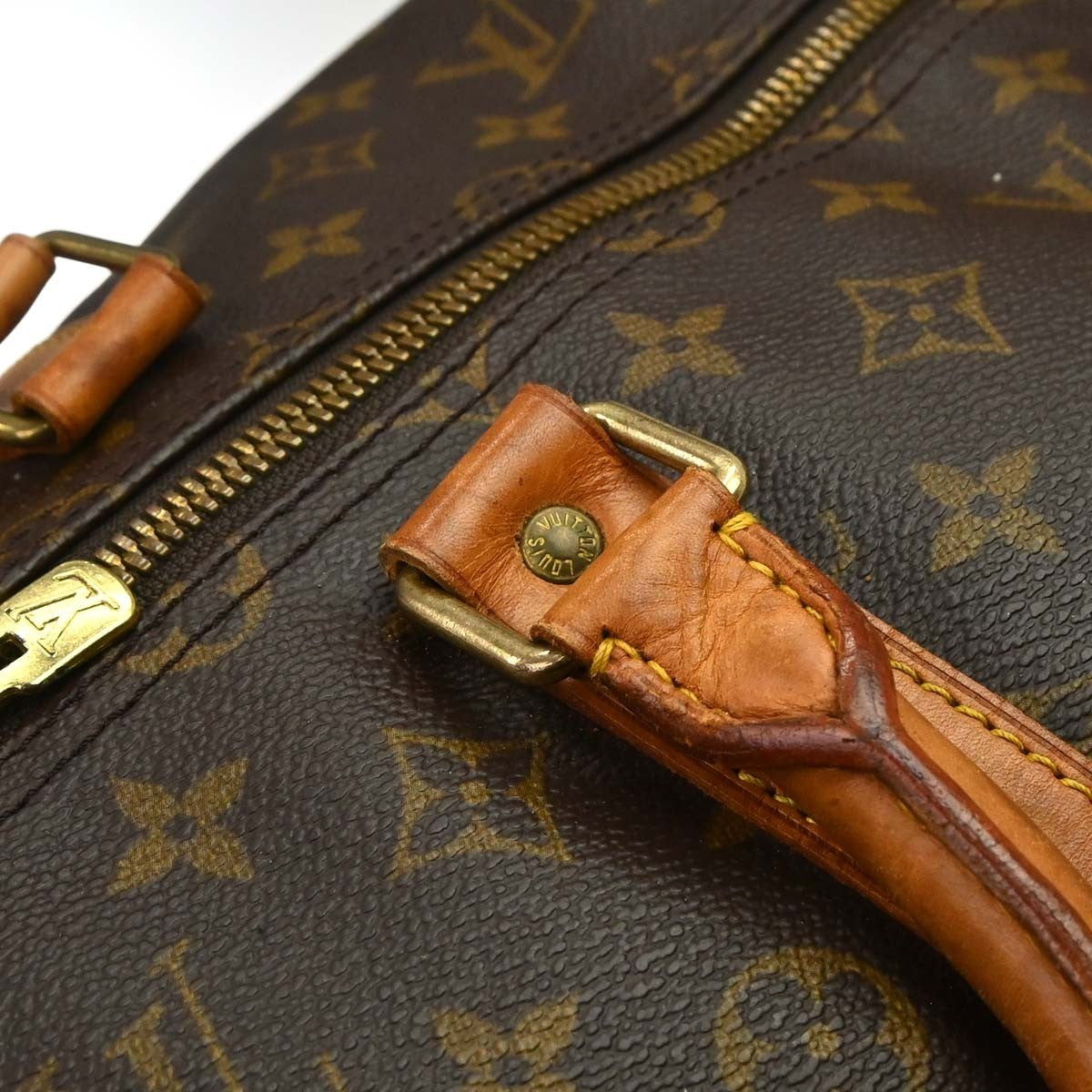 Louis Vuitton Keepall Monogram Canvas Brown Canvas Travel Bag Bag (Pre-Owned)