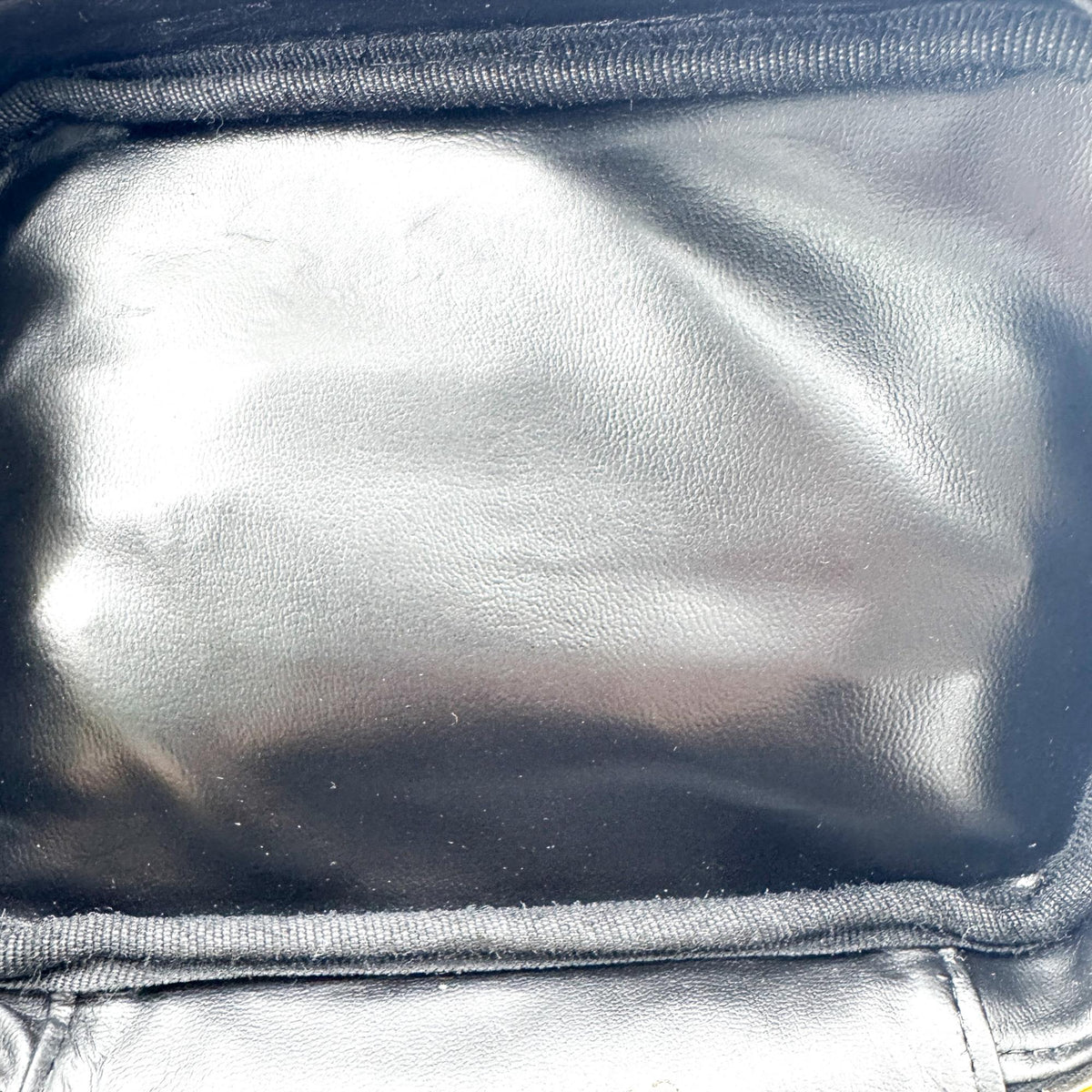 Chanel Vintage Timeless Cosmetic Case Patent Black Patent_Leather Clutche & Pouche Bag (Pre-Owned)