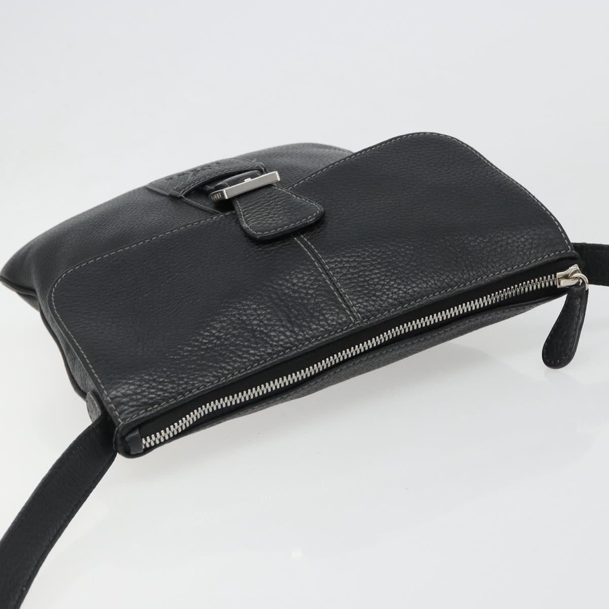 Loewe Vintage Leather Black Leather Shoulder Bag Bag (Pre-Owned)
