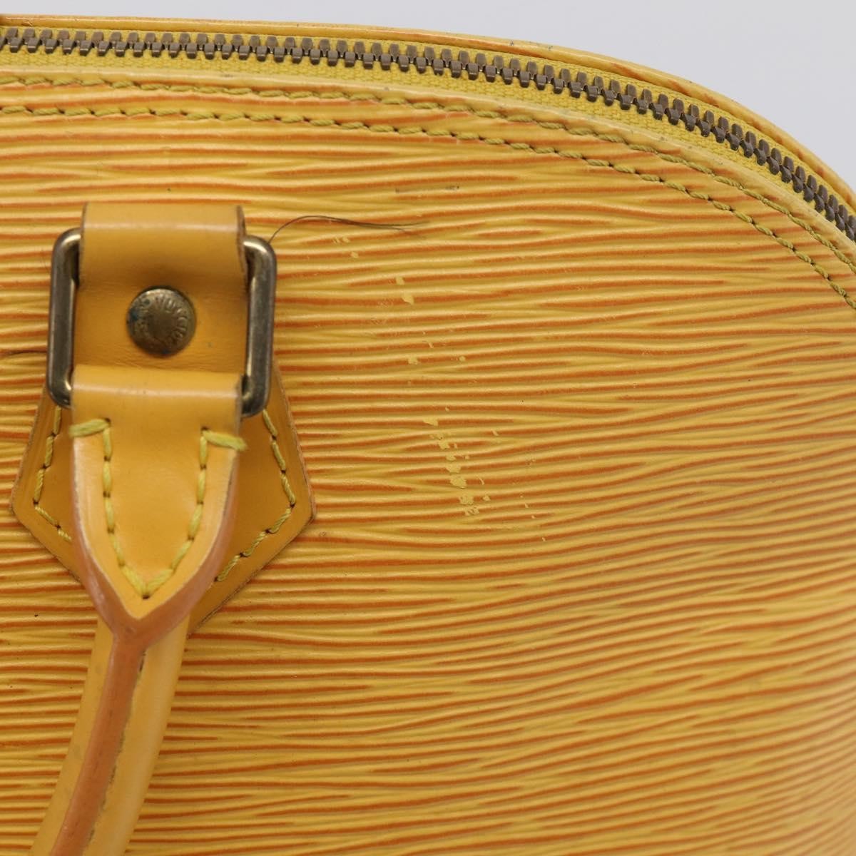 Louis Vuitton Vintage Alma Epi Leather Yellow Leather Handbag (Pre-Owned)
