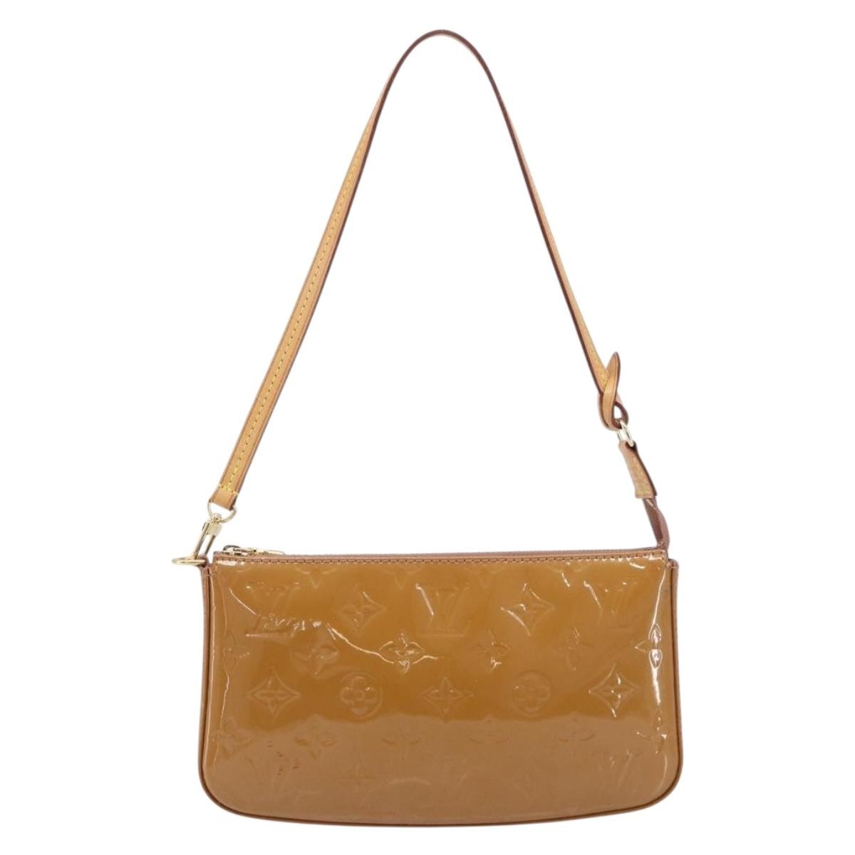 Louis Vuitton Pochette Accessoires Nm Monogram Vernis Brown Patent_Leather Clutche & Pouche Bag (Pre-Owned)